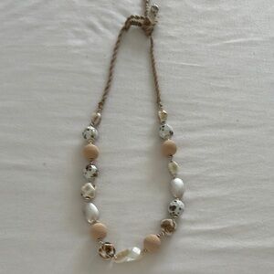 J. Jill Silver and Cream Classic Necklace